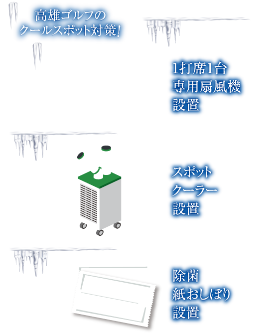 高雄ゴルフのクールスポット対策！