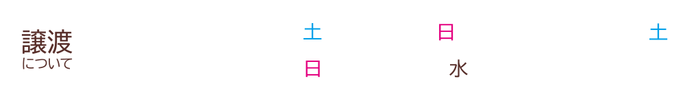 譲渡について